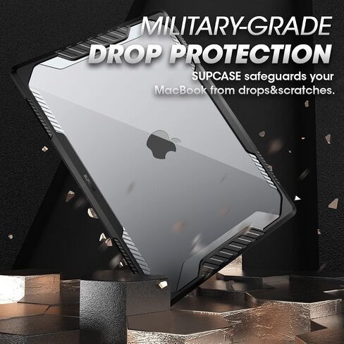 SUPCASE Unicorn Beetle Case for MacBook Pro 16 Inch M3 Pro/Max (2023) & M2 Pro/Max A2780 (2023) & M1 Pro/Max A2485 (2021), Dual Layer Hard Shell Protective Cover for MacBook Pro 16" (Black) in Kuwait