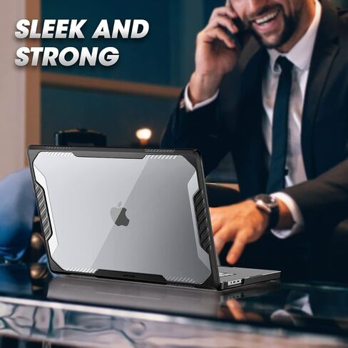 SUPCASE Unicorn Beetle Case for MacBook Pro 16 Inch M3 Pro/Max (2023) & M2 Pro/Max A2780 (2023) & M1 Pro/Max A2485 (2021), Dual Layer Hard Shell Protective Cover for MacBook Pro 16" (Black) in Kuwait