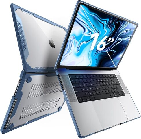 SUPCASE Unicorn Beetle Case for MacBook Pro 16 Inch M3 Pro/Max (2023) & M2 Pro/Max A2780 (2023) & M1 Pro/Max A2485 (2021), Dual Layer Hard Shell Protective Cover for MacBook Pro 16" (Black) in Saudi Arabia