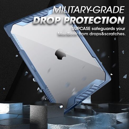 SUPCASE Unicorn Beetle Case for MacBook Pro 16 Inch M3 Pro/Max (2023) & M2 Pro/Max A2780 (2023) & M1 Pro/Max A2485 (2021), Dual Layer Hard Shell Protective Cover for MacBook Pro 16" (Black) in Saudi Arabia