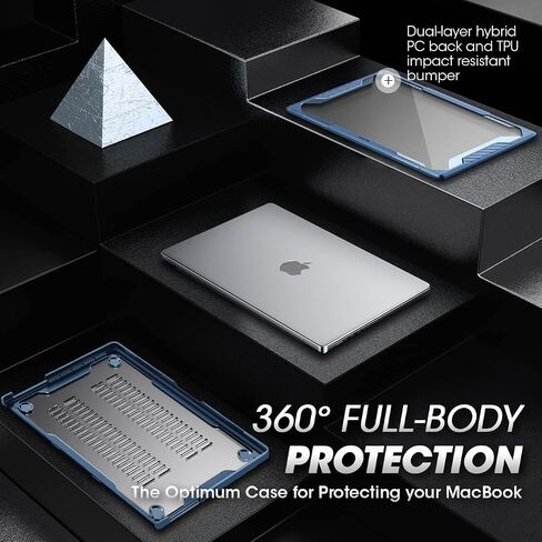 SUPCASE Unicorn Beetle Case for MacBook Pro 16 Inch M3 Pro/Max (2023) & M2 Pro/Max A2780 (2023) & M1 Pro/Max A2485 (2021), Dual Layer Hard Shell Protective Cover for MacBook Pro 16" (Black) in Saudi Arabia