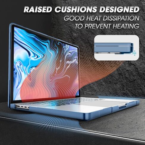 SUPCASE Unicorn Beetle Case for MacBook Pro 16 Inch M3 Pro/Max (2023) & M2 Pro/Max A2780 (2023) & M1 Pro/Max A2485 (2021), Dual Layer Hard Shell Protective Cover for MacBook Pro 16" (Black) in Saudi Arabia