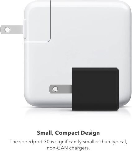 mophie Speedport 120W GaN Dual USB-C & USB-A Fast Wall Charger | Compact Foldable Prongs | 120 Watt - Black in Saudi Arabia