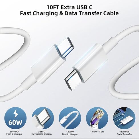 3 عبوات USB C شاحن سريع 20 وات لهاتف iPhone 15/15 Pro Max شاحن iPad Pro مع كابل USB C إلى C بطول 10 أقدام شحن سريع لهاتف iPhone 15 Pro/15 Plus // iPad Mini 6، iPad Air 5/4، iPad Pro 12.9/11/10 in Kuwait
