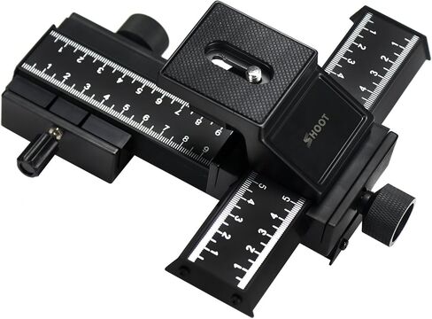 D&F 4 طرق رافعة منزلقة بتركيز ماكرو قياسي ببرغي 1/4 بوصة لكاميرا Canon Nikon Sony DSLR الرقمية وقفل DC in Kuwait