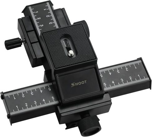 D&F 4 طرق رافعة منزلقة بتركيز ماكرو قياسي ببرغي 1/4 بوصة لكاميرا Canon Nikon Sony DSLR الرقمية وقفل DC in Kuwait