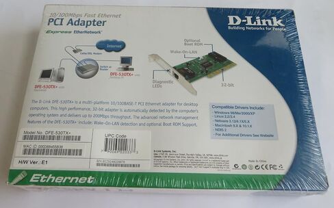 D-Link DFE-530TX+ 10/100 Fast Ethernet Desktop Adapter in Saudi Arabia