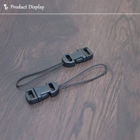 VKO حزام كاميرا سريع الإصدار QD الحلقات موصل محول + عروة حلقة تعليق مثلث مقسمة غطاء بلاستيكي متوافق مع كاميرا كانون نيكون سوني غير العاكسة مع فتحة دائرية (زوجان) in Kuwait