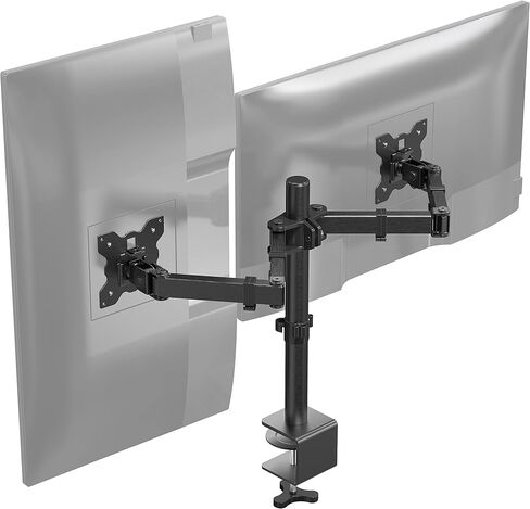SHW Dual Monitor Stand Arm VESA Desk Mount for Gaming/Office Computer Double Monitors in Kuwait