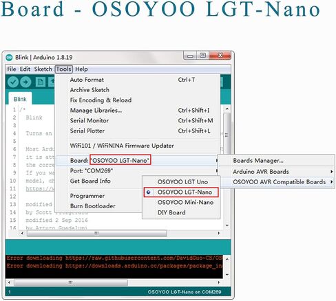 OSOYOO 3pcs LGT Nano for Arduino Nano Compatible with ATmega328p Chip Nano Board with USB-C Interface in Saudi Arabia