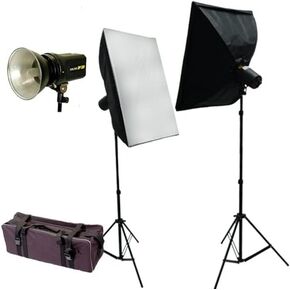 ستوديو اف اكس مجموعة مظلة اضاءة فلاش سوفت بوكس 600 واط لاستوديو التصوير احادي الضوء in Kuwait