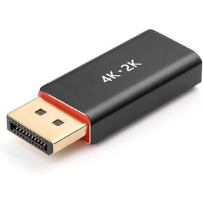 محول منفذ عرض الى HDMI، محول نوليث DP الى HDMI 8K احادي الاتجاه ذكر الى موصل HDMI انثى مطلي بالذهب للابتوب والكمبيوتر المكتبي وتلفزيون HD وجهاز العرض والشاشة in Kuwait