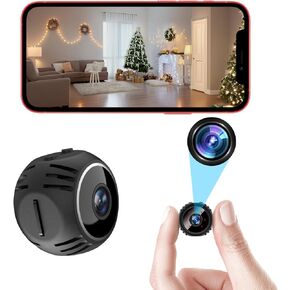 كاميرا BZZCAM WiFi صغيرة لاسلكية لأمن المنزل، كاميرا داخلية صغيرة لمربية الأطفال، تطبيق الهاتف عرض مباشر، كشف الحركة، رؤية ليلية، 1080 بكسل in Kuwait