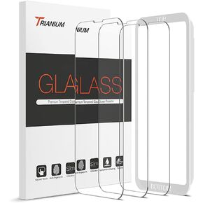 Trianium Tempered Glass Screen Protector Compatible for iPhone 13 Pro Max & Tempered Glass Screen Protector Designed for Apple iPhone 11 Pro Max/iPhone XS Max in Kuwait