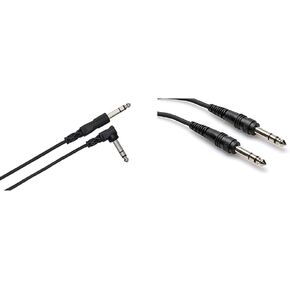 Hosa CSS-110R 1/4" TRS to Right Angle 1/4" TRS Balanced Interconnect, 10 Feet in Saudi Arabia