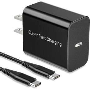 شاحن وكابل USB C 25 وات لهاتف Samsung Galaxy S23 S20 S21 S22 Ultra FE/A52 A53 A54 A34 A24 A23 5G/A52S A51 A71 A13، Tab S7/S8 S6، Pixel 7 5 XL 6 Pro، قابس محول طاقة جداري فائق السرعة in Kuwait