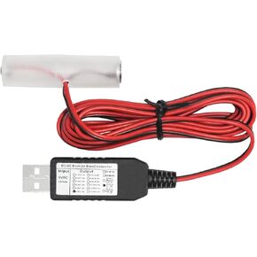 محول طاقة USB DC Buck Boost مزيل البطارية استبدال 1 إلى 4 قطع 1.5 فولت 3 فولت 4.5 فولت 6 فولت AA AAA Connect (2-AAA 3V) in Kuwait