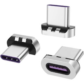 راس موصل مغناطيسي بمنفذ USB C بـ5 دبابيس من هيسكول، (3 عبوات) متوافق مع معظم كابلات الهاتف من النوع سي واجهزة التابلت in Kuwait