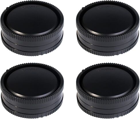 VKO E-Mount Body Cap غطاء عدسة خلفية استبدال لسوني A6000 A6100 A6300 A6400 A6500 A6600 A5100 A1 A7C A7 III III A7S III II A7S III II A9 NEX-6 يستبدل ALCB1EM ALCR1EM(4 Pack) in Kuwait
