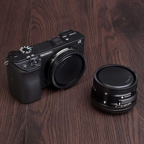 VKO E-Mount Body Cap غطاء عدسة خلفية استبدال لسوني A6000 A6100 A6300 A6400 A6500 A6600 A5100 A1 A7C A7 III III A7S III II A7S III II A9 NEX-6 يستبدل ALCB1EM ALCR1EM(4 Pack) in Kuwait