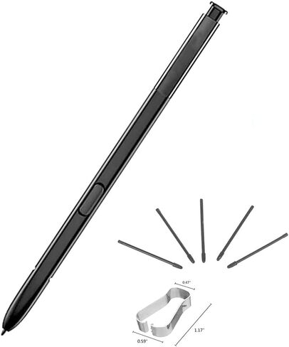 قلم SLAUNT Galaxy Note 8 Stylus Stylus Touch S-Pen متوافق مع Samsung Galaxy Note 8 N950 S Pen ونصائح ملقاط Nibs (رمادي أرجواني) in Kuwait