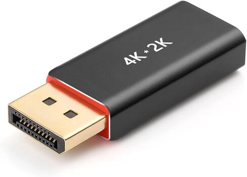 محول منفذ عرض الى HDMI، محول نوليث DP الى HDMI 8K احادي الاتجاه ذكر الى موصل HDMI انثى مطلي بالذهب للابتوب والكمبيوتر المكتبي وتلفزيون HD وجهاز العرض والشاشة in Kuwait