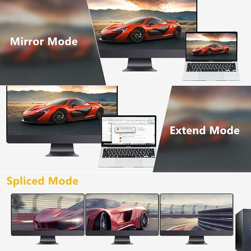 محول منفذ عرض الى HDMI، محول نوليث DP الى HDMI 8K احادي الاتجاه ذكر الى موصل HDMI انثى مطلي بالذهب للابتوب والكمبيوتر المكتبي وتلفزيون HD وجهاز العرض والشاشة in Kuwait