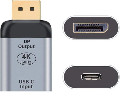 Cablecc USB-C Type C Female Source to 4K 60hz 1080p Displayport DP Sink HDTV Adapter for Tablet & Phone & Laptop in Saudi Arabia