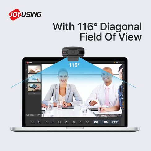 كاميرا ويب عالية الدقة من جويوسينغ بدقة 4 كيه مع ميكروفون، كاميرا ويب يو إس بي بدقة 8 ميجا بكسل لمتابعة المكالمات عبر الإنترنت، الاجتماعات، بث مباشر على زوم / سكايب/ يوتيوب... in Kuwait