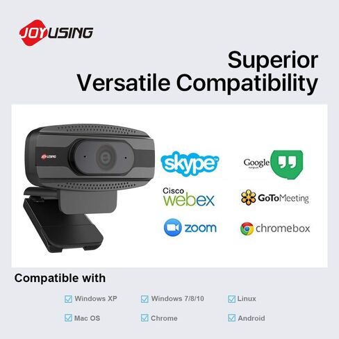 كاميرا ويب عالية الدقة من جويوسينغ بدقة 4 كيه مع ميكروفون، كاميرا ويب يو إس بي بدقة 8 ميجا بكسل لمتابعة المكالمات عبر الإنترنت، الاجتماعات، بث مباشر على زوم / سكايب/ يوتيوب... in Kuwait