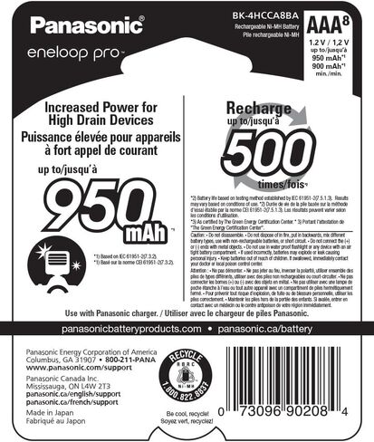Eneloop Panasonic Battery Charger with USB Charging Port and 4AA Pro Capacity Rechargeable Batteries & Battery Charger with USB Charging Port and 4AAA Pro High Capacity Rechargeable Batteries in Saudi Arabia