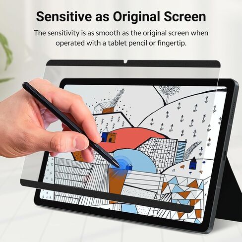 واقي شاشة الخصوصية المغناطيسي PYS® لجهاز Samsung Galaxy Tab S6 Lite (10.4 بوصة، موديل 2022/2020)، واقي شاشة قابل للإزالة، مضاد للوهج، مضاد للتجسس، خالي من الفقاعات، [سهل الارتداء] - قطعة واحدة in Kuwait