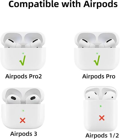 حافظة كوروك من السيليكون متوافقة مع Airpods Pro/Pro الجيل الثاني مع سلسلة مفاتيح، غطاء واقٍ مقاوم للصدمات من Anime Yahaha للأطفال مع مجموعة تنظيف in Kuwait