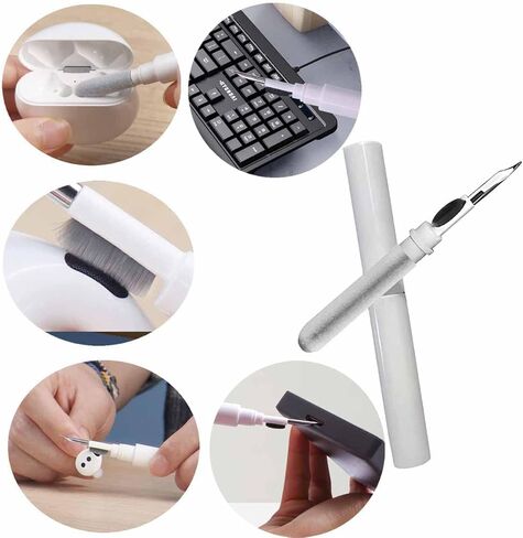 قلم تنظيف سماعة بلوتوث ، فرشاة ناعمة للتنظيف متعددة الأغراض ، تستخدم لتنظيف الأوساخ سماعات الأذن ، غطاء سماعة بلوتوث ، الهاتف الخليوي والكمبيوتر أو الكاميرا in Kuwait