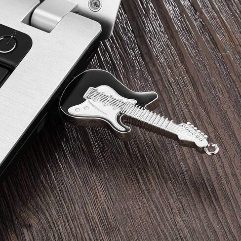 محرك أقراص فلاش USB من جارولاكس، 8 جيجابايت / 16 جيجابايت / 32 جيجابايت USB 2.0 مقاوم للماء USB ذاكرة تخزين التاريخ محركات أقراص الإبهام (16 جيجابايت، جيتار أسود) in Kuwait