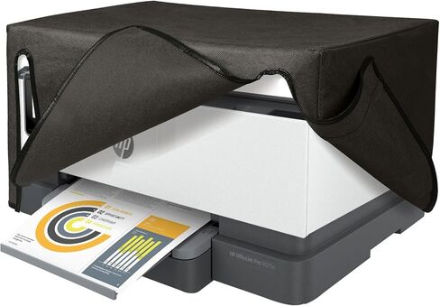 غطاء غبار kwmobile متوافق مع HP OfficeJet Pro 8025e - حافظة الطابعة - غطاء واقي من القماش - رمادي داكن in Kuwait