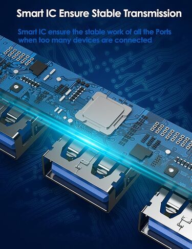 محول USB C Hub، 4 منافذ USB 3.0 ومحول شحن من النوع C متوافق مع MacBook Pro/Air ipad Apple، Chromebook (رمادي) in Kuwait