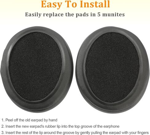 A20 Ear Pads Comfort Gel A20 Ear Cushion Upgrade Aviation Headset Parts Good Seal Earcups Accessories Replacement for Bose A20 Aviation/Aviation Headset X/A10 Headphones in Kuwait