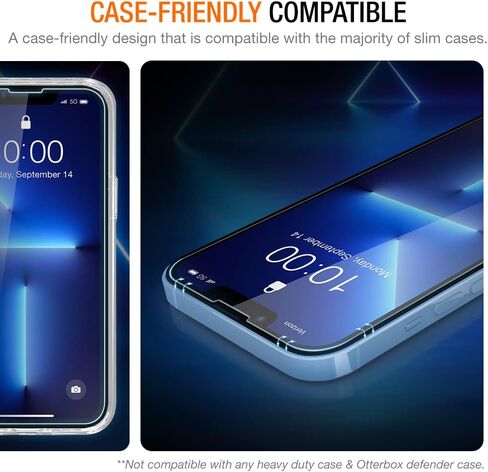 Trianium Tempered Glass Screen Protector Compatible for iPhone 13 Pro Max & Tempered Glass Screen Protector Designed for Apple iPhone 11 Pro Max/iPhone XS Max in Kuwait