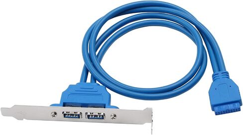 جاكوبس بارتس 2-Port USB 3.0 اللوحة الخلفية قوس 20-Pin كابل رأس اللوحة الأم لفتحة بطاقة الكمبيوتر in Saudi Arabia