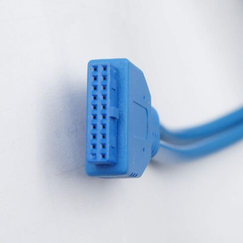جاكوبس بارتس 2-Port USB 3.0 اللوحة الخلفية قوس 20-Pin كابل رأس اللوحة الأم لفتحة بطاقة الكمبيوتر in Saudi Arabia