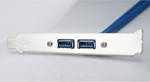 جاكوبس بارتس 2-Port USB 3.0 اللوحة الخلفية قوس 20-Pin كابل رأس اللوحة الأم لفتحة بطاقة الكمبيوتر in Saudi Arabia