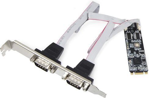 IO CREST 2 Port RS-232 DB9 Serial M.2 B+M Key Controller Card SI-ADA15069 in Saudi Arabia