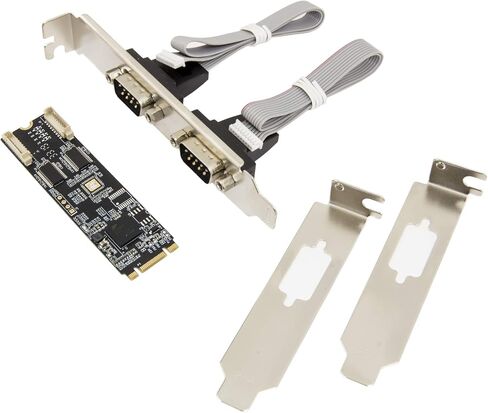 IO CREST 2 Port RS-232 DB9 Serial M.2 B+M Key Controller Card SI-ADA15069 in Saudi Arabia