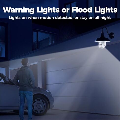 نظام كاميرا أمان XMARTO ثنائي العدسات 10X مزود بمصباح كهربائي لاسلكي في الهواء الطلق مع مقلاة تتبع تلقائية AI / إمالة / تكبير، شاشة متابعة تلقائية 24/7، طاقة E27 (مجموعة كاميرات 4K 10CH 3) in Kuwait