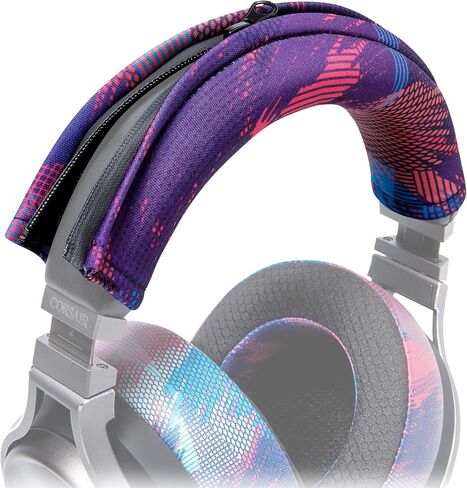 WC BandZ Virtuoso -  Protective Headband Cover for Corsair Virtuoso Gaming Headsets - Machine Washable, No More Flaking Leather - Compatible with Virtuoso Wireless, XT, and SE | Black in Kuwait