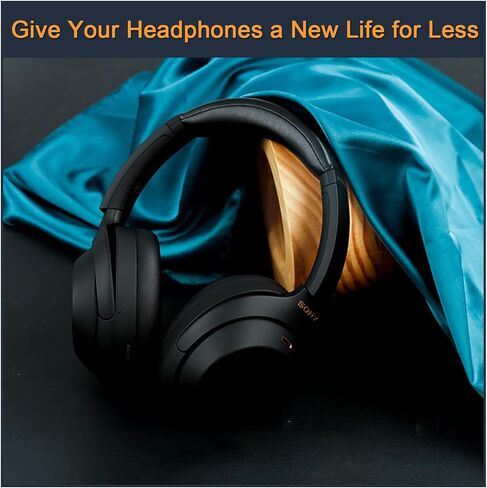 وسائد أذن لسوني WH-1000XM3، زوج من وسائد الأذن البديلة مع جلد البروتين وإسفنج الذاكرة لسوني WH 1000XM3 سماعة ستيريو بخاصية إلغاء الضوضاء، أسود in Kuwait