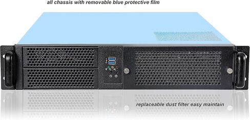 هيكل خادم RackChoice 2U Rackmount 2x5.25 + 6x3.5 ATX/MATX يدعم ATX PSU مع تبريد علوي أو جانبي in Kuwait