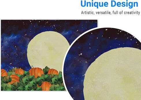 Funnytree 8x6FT هالوين اليقطين قدمت خلفية التصوير الفوتوغرافي للأطفال حفلة عيد ميلاد راية السماء المرصعة بالنجوم ليلة القمر خلفية الصورة كشك تفضل الدعائم هدية in Kuwait