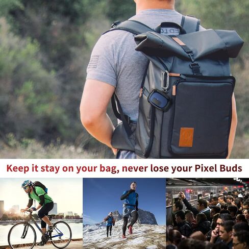 JAKPAK متوافق مع Google Pixel Buds A غطاء حافظة [مصباح LED أمامي مرئي] حافظة واقية مقاومة للصدمات مع سلسلة مفاتيح بتصميم قفل آمن غطاء حماية صلب من البولي كربونات لـ Pixel Buds A 2021 أصفر in Kuwait